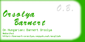 orsolya barnert business card